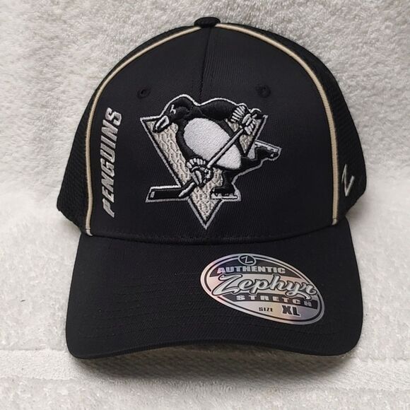 Zephyr Pittsburgh Penguins Scuba XL Stretchfit Hat - New - Picture 1 of 7